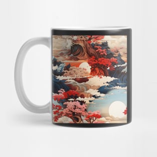 Japanese blooming tree pattern Mug